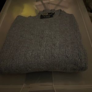 CASHMERE RALPH LAUREN CABLE SWEATER